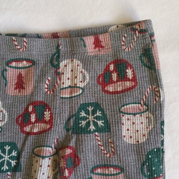 joe fresh hot cocoa thermal waffle knit pajamas matching set 2-3 yrs toddler - Picture 7 of 8